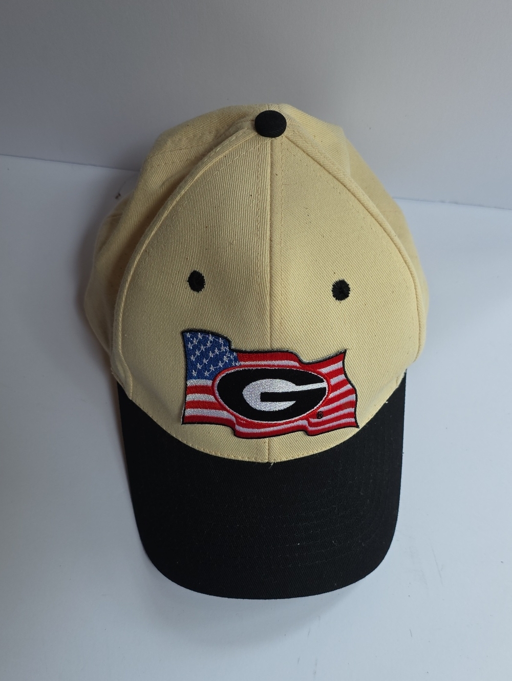 Kangol Yellow and Black Baseball Cap with Flag Patch
